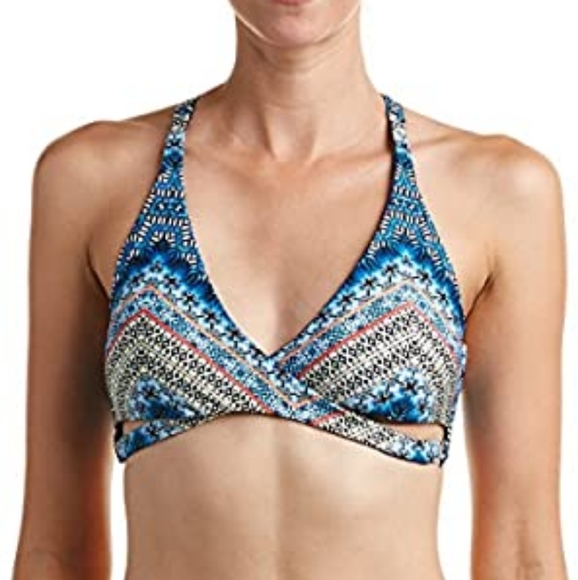 Lucky Brand Other - Lucky Brand Reversible Faux Wrap Bikini Top